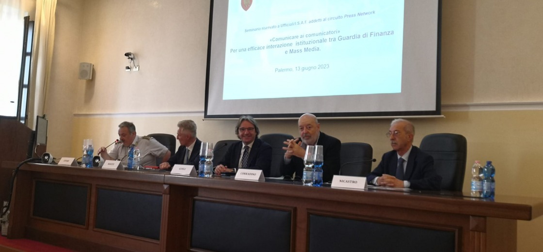 Comunicazione e istituzioni, incontro tra Odg Sicilia e Guardia di Finanza